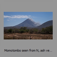 Momotombo seen from N, ash venting